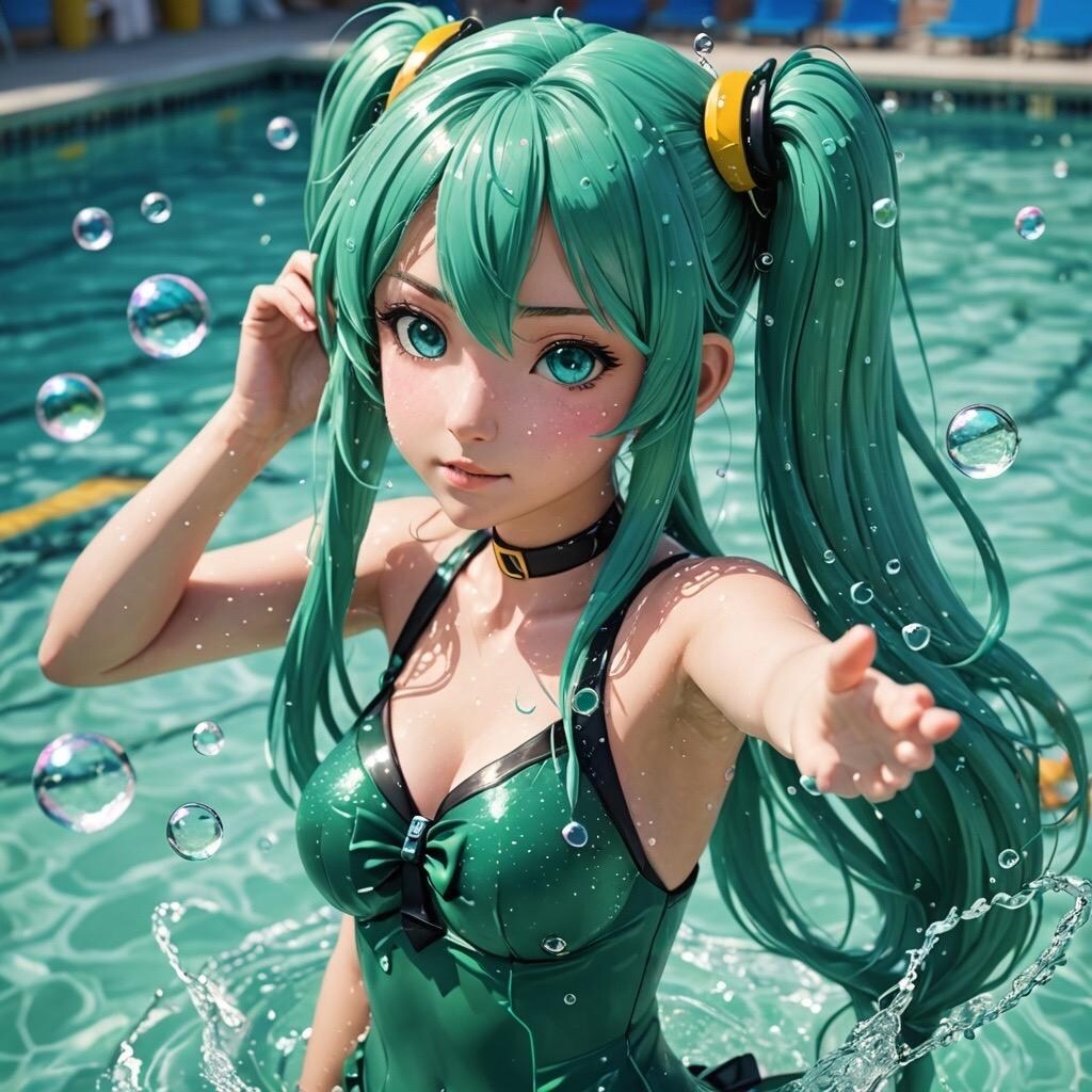 ViVidAIさんの考える、初音ミクの水着姿