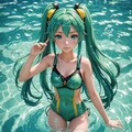 ViVidAIさんの考える、初音ミクの水着姿 2枚目