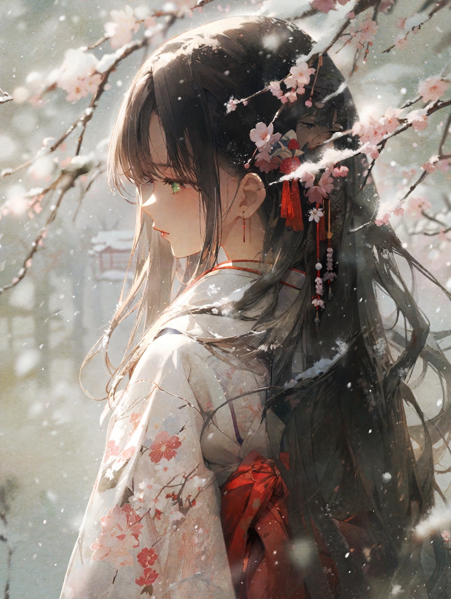 春の雪 | の人気AIイラスト・グラビア