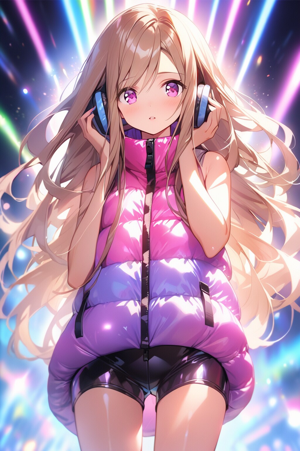 ヘッドフォン✕ダウンベスト | の人気AIイラスト・グラビア