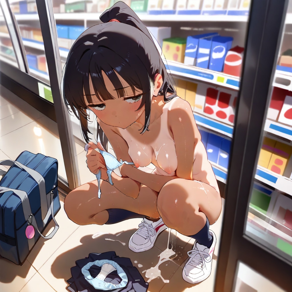 コンビニで