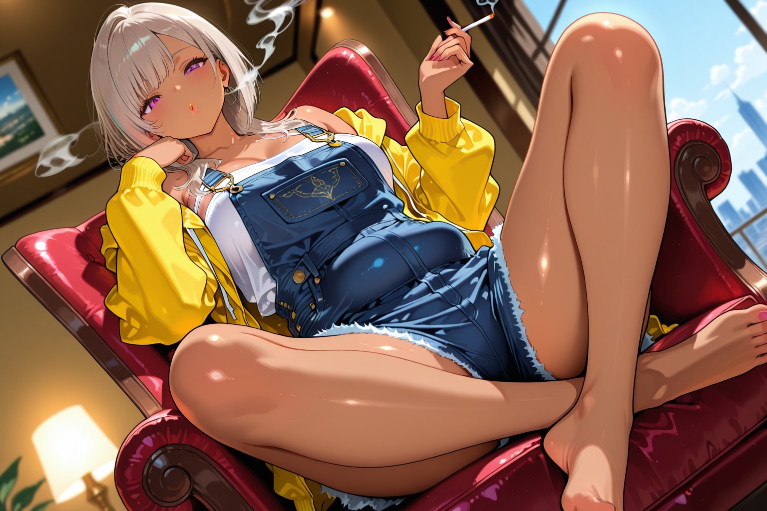 赤い豪華な椅子