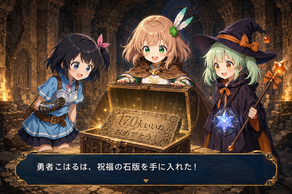 17万いいね達成！応援ありがとうございます！！