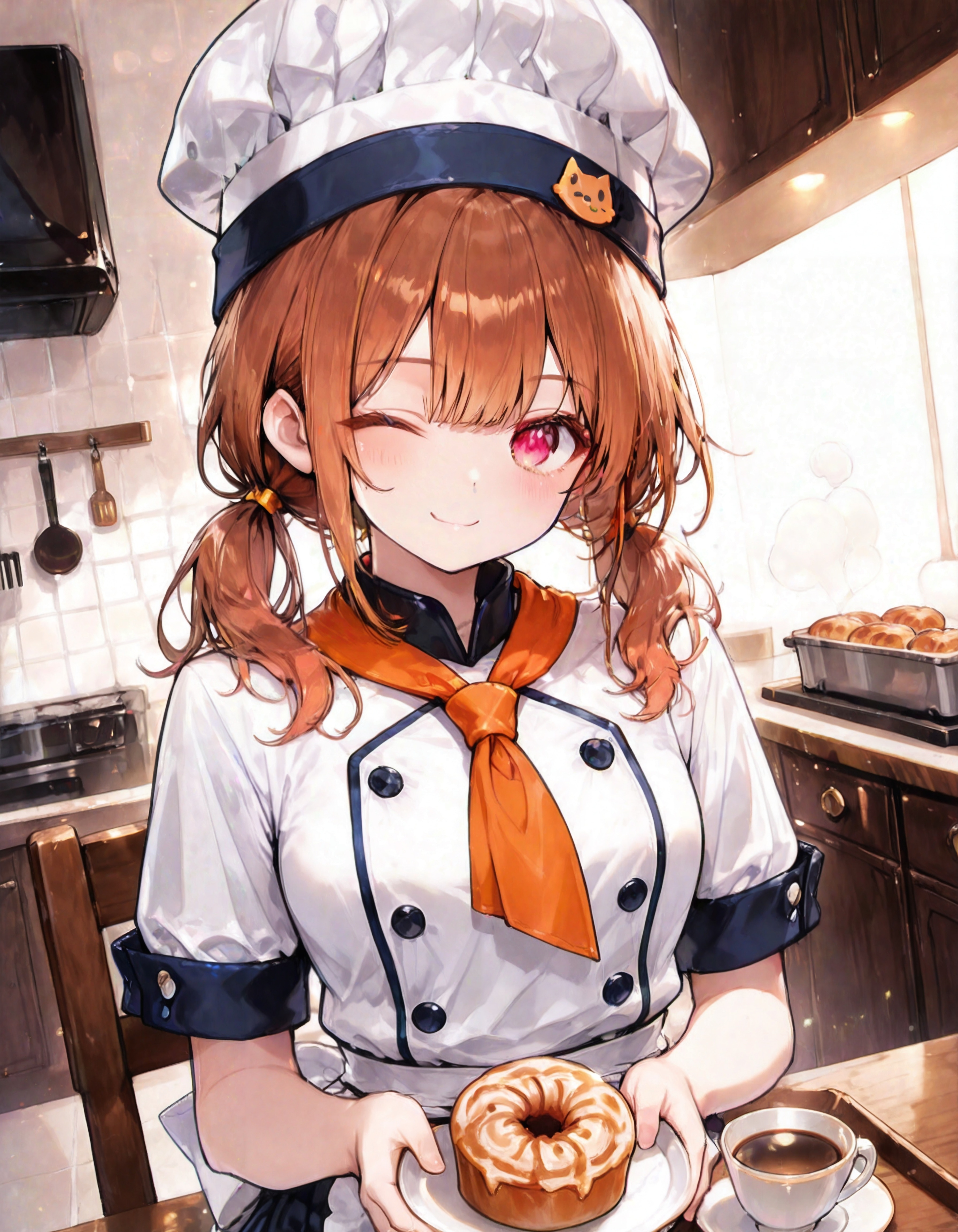 新商品のキャラメルナッツシナモンロールを作るのです | の人気AIイラスト・グラビア