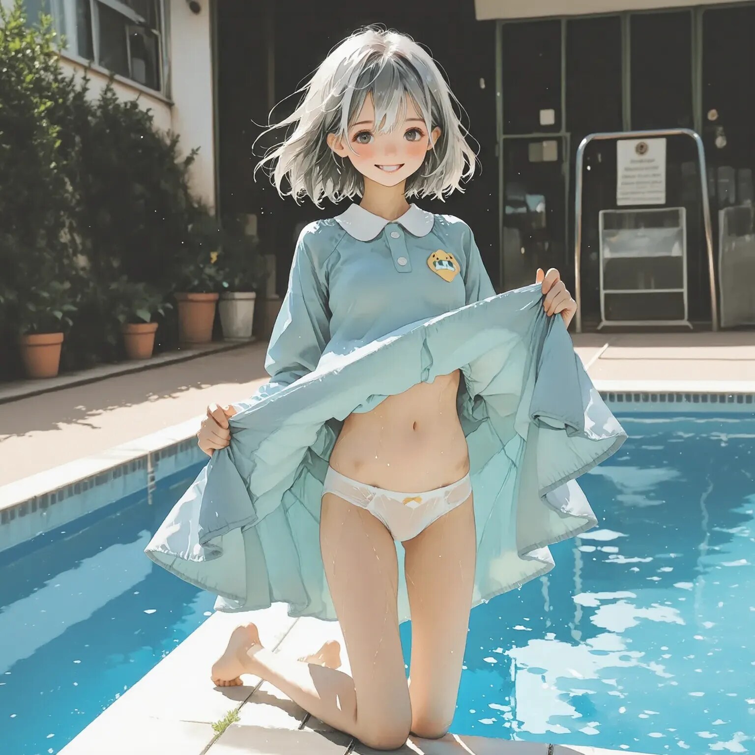 「おじちゃんパンツ濡れちゃった。お着替えしたいの」