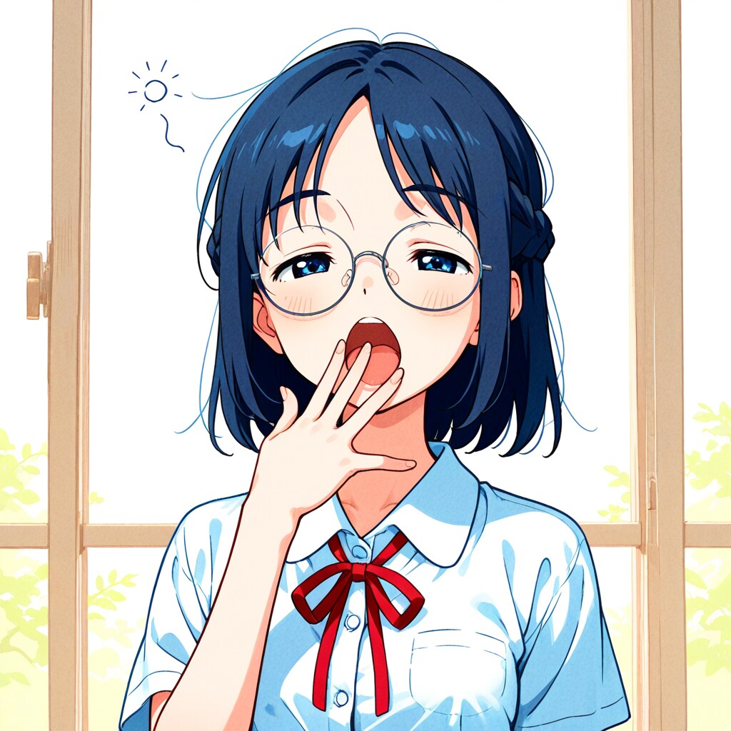 あくび　POM084