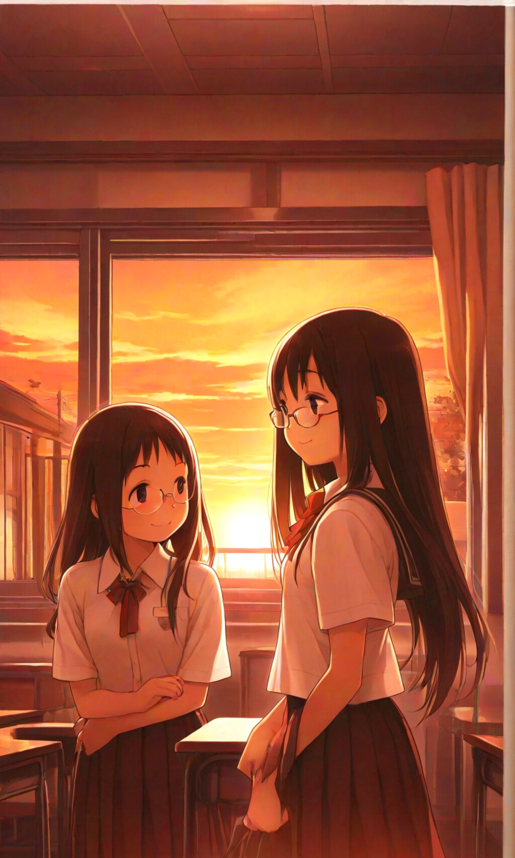 Japanese kawaii high school girls