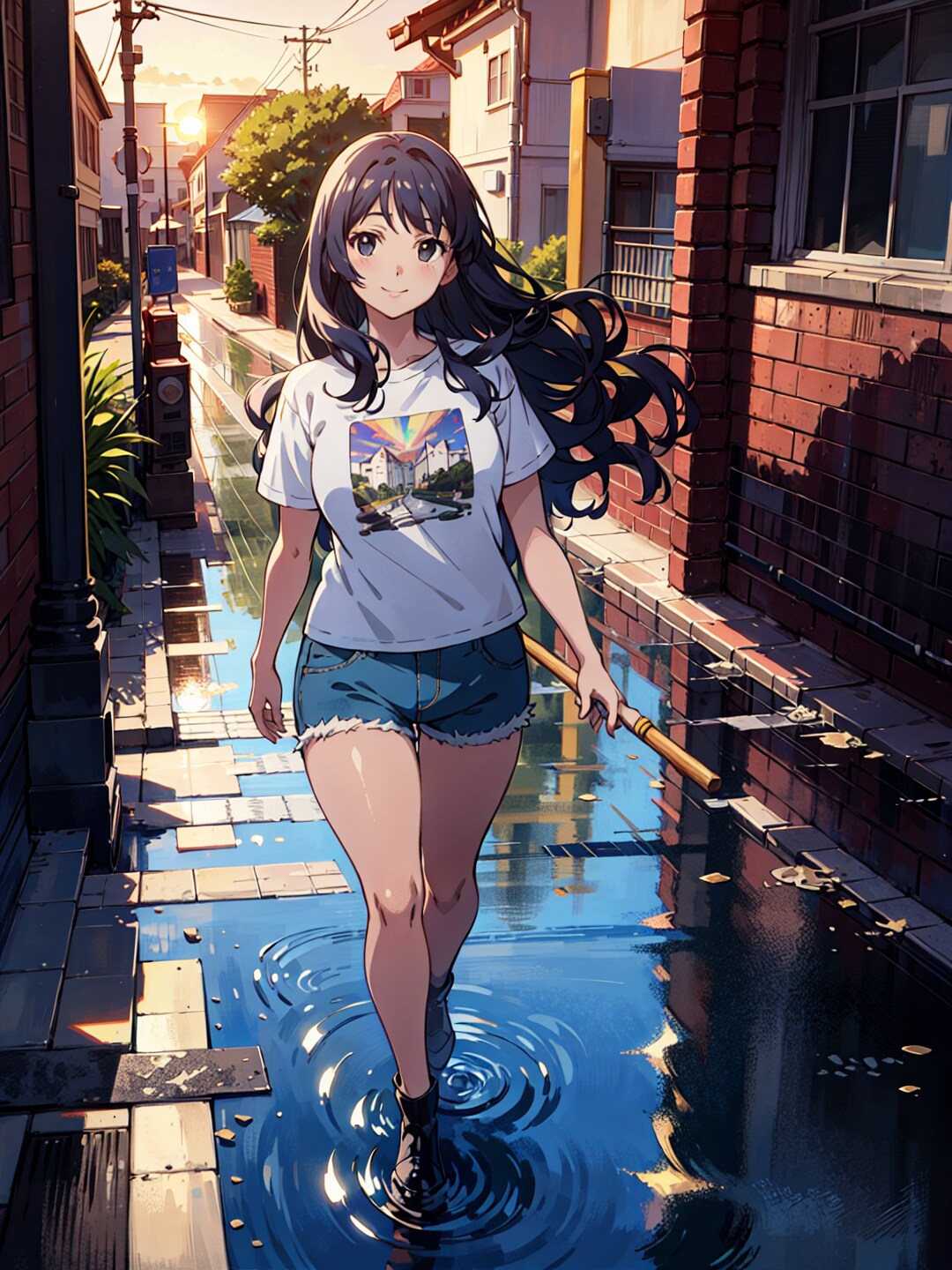 雨上がりの帰宅