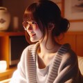 眼鏡女子 楓の大晦日 2枚目