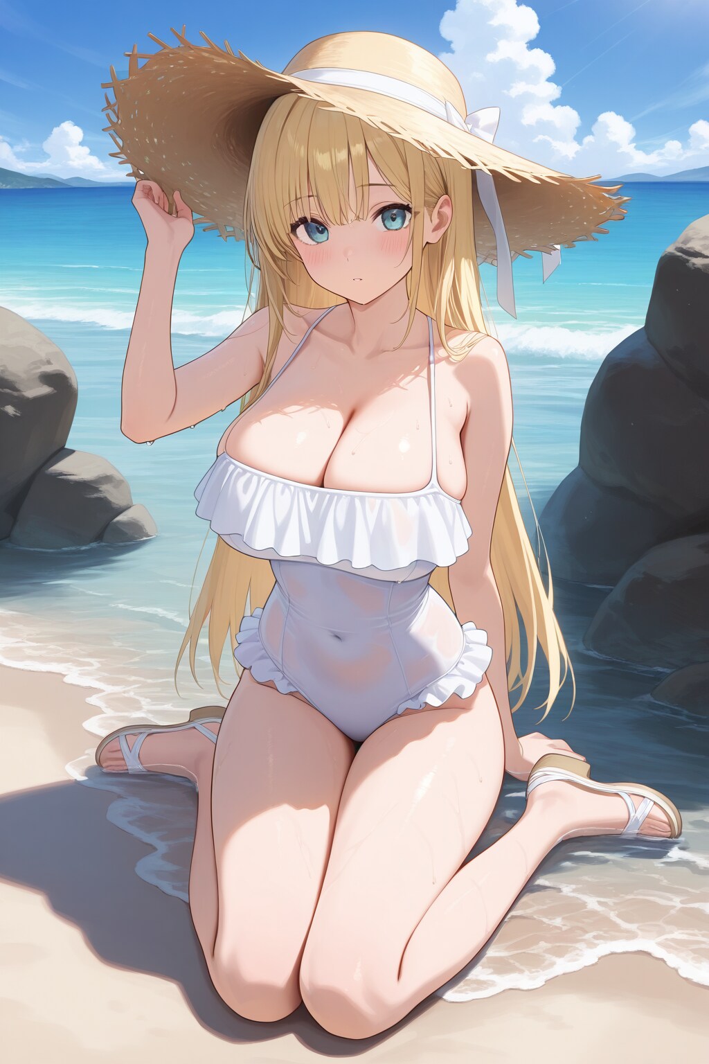 フリル水着