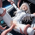 宇宙船乗組員触手に犯られる 2枚目
