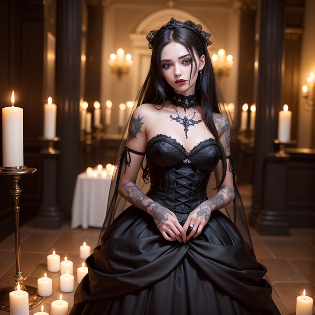 gothic wedding girl #1