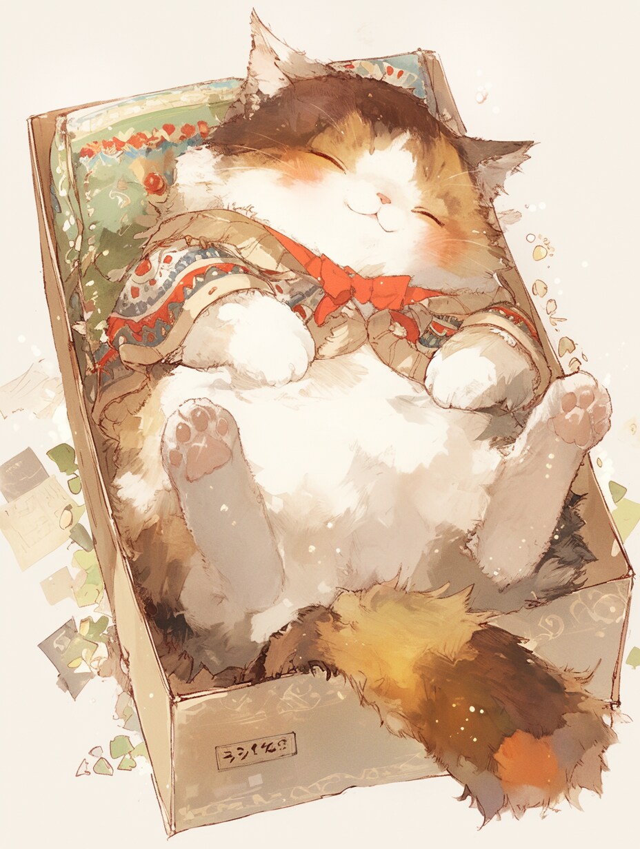 ジャストフィットな猫さん。