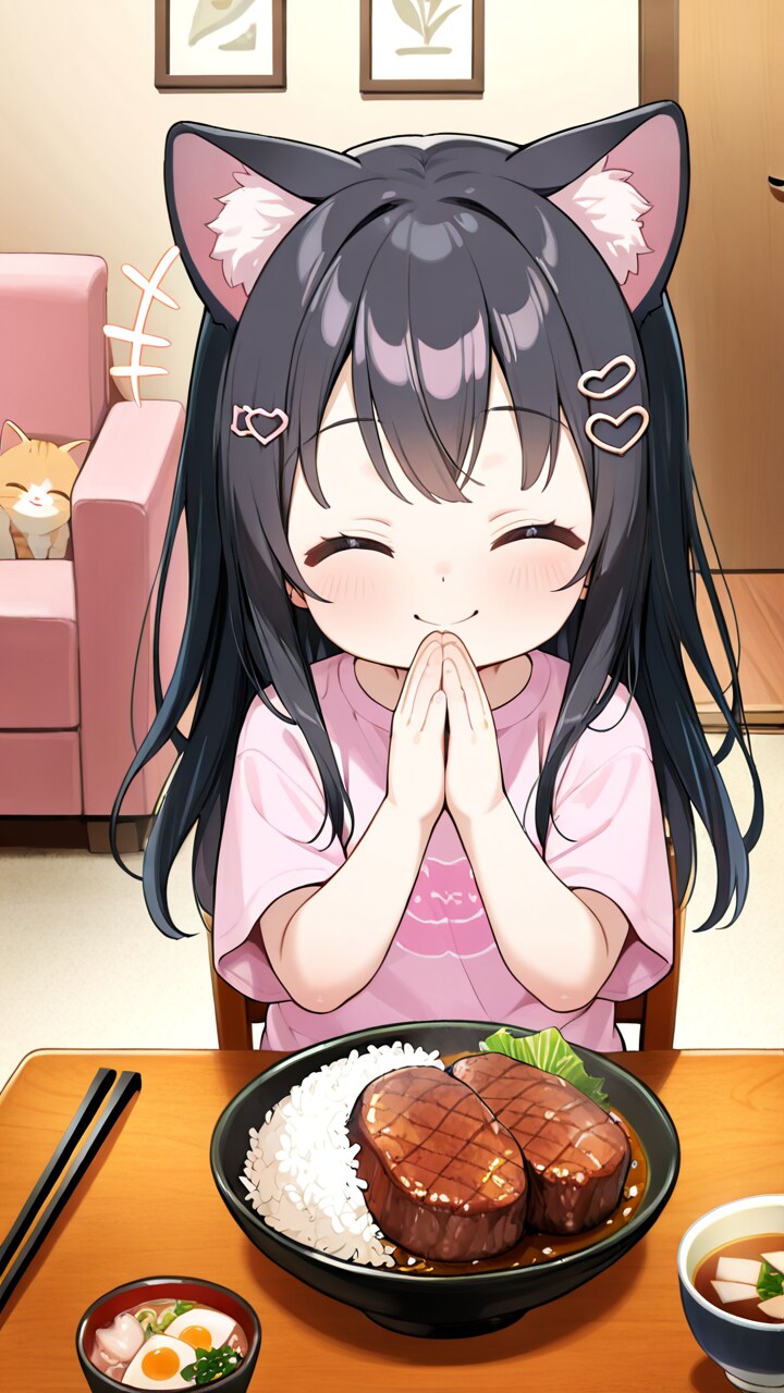 手と手を合わせて