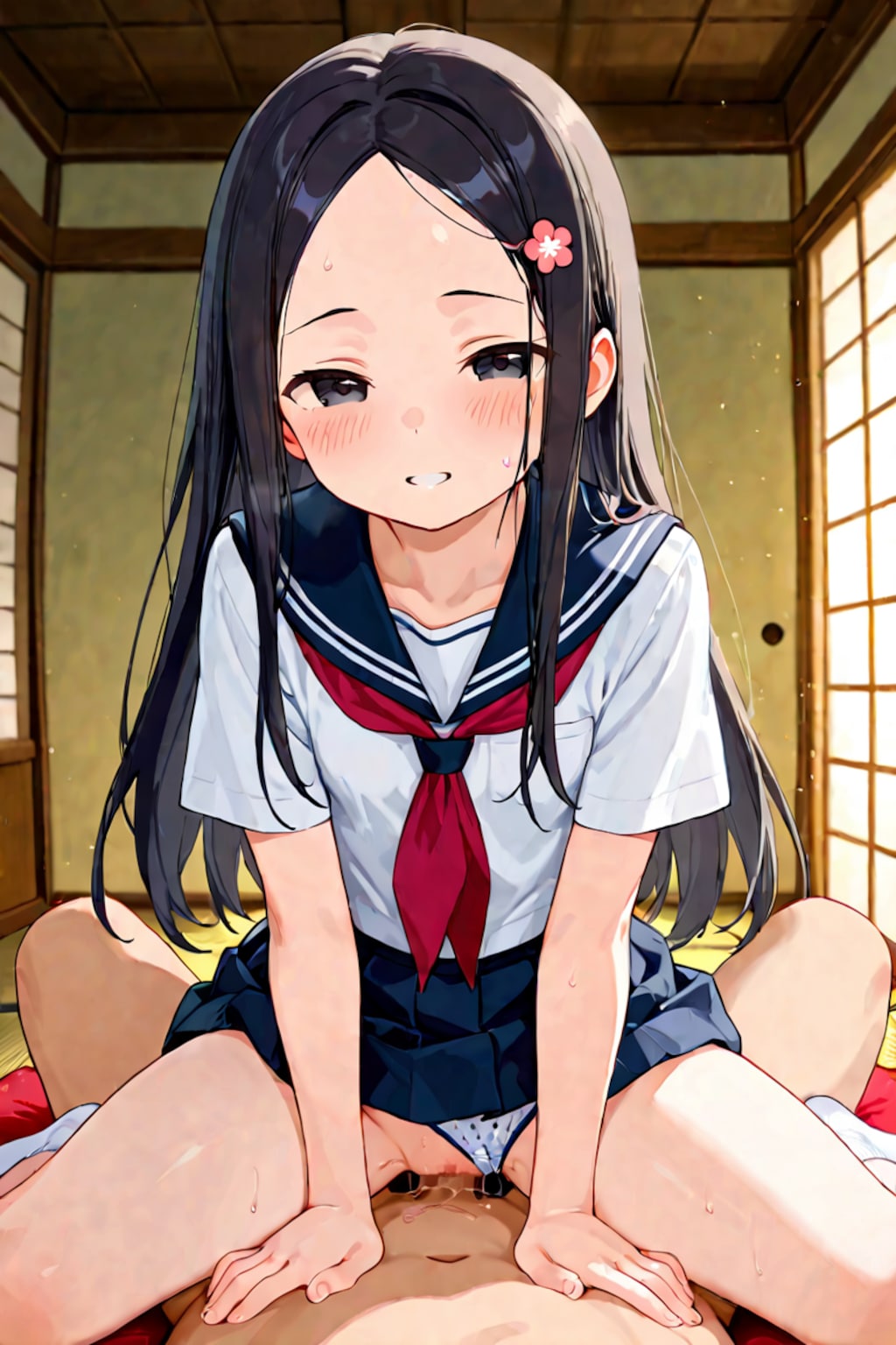畳で騎乗