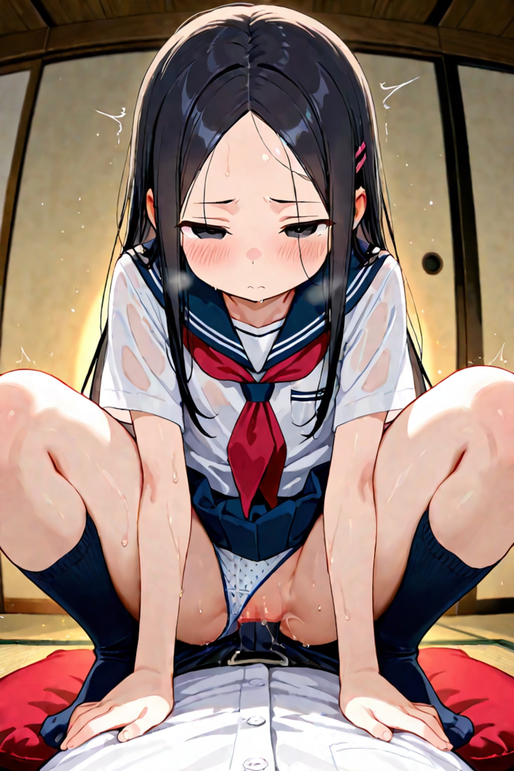 畳で騎乗