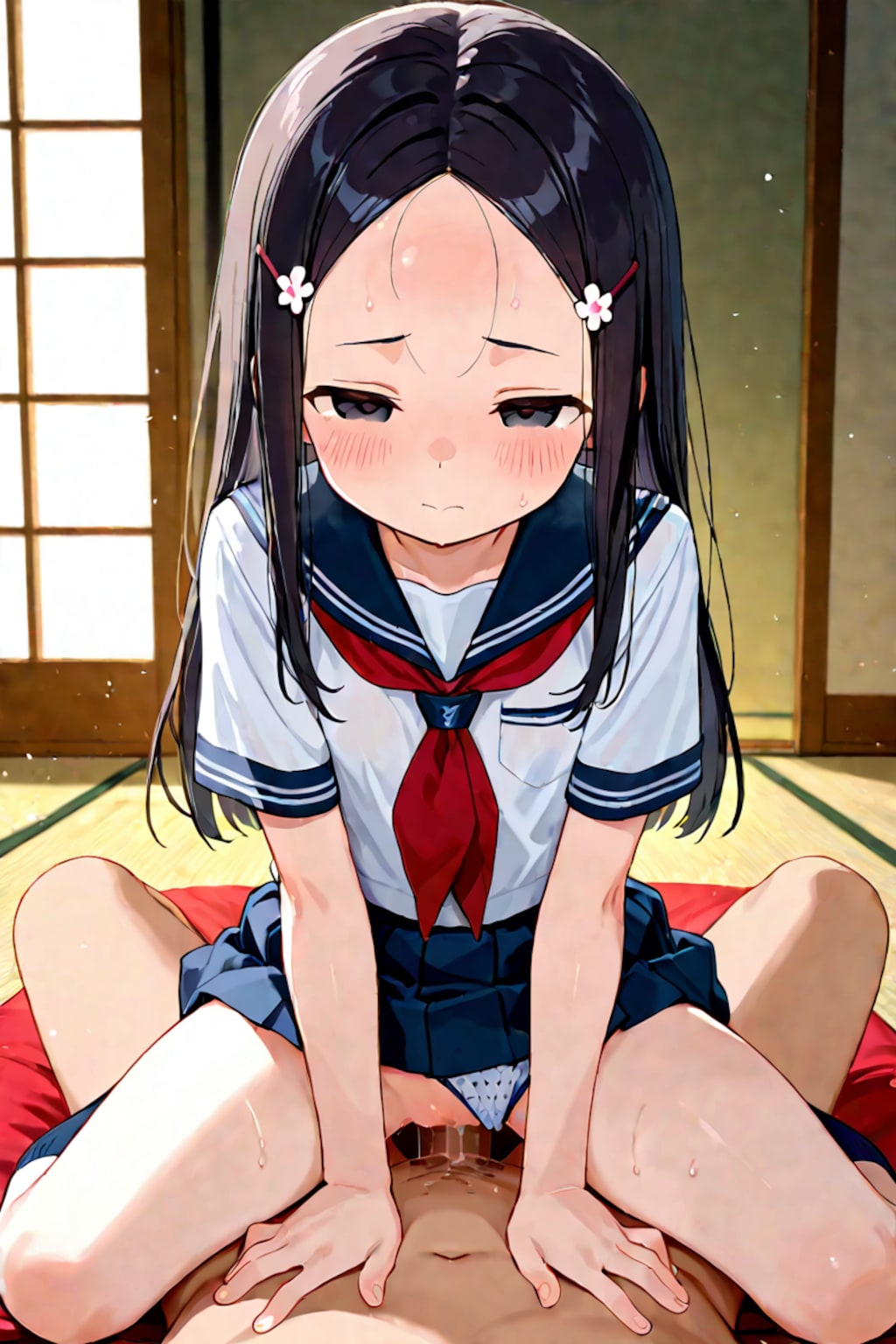 畳で騎乗
