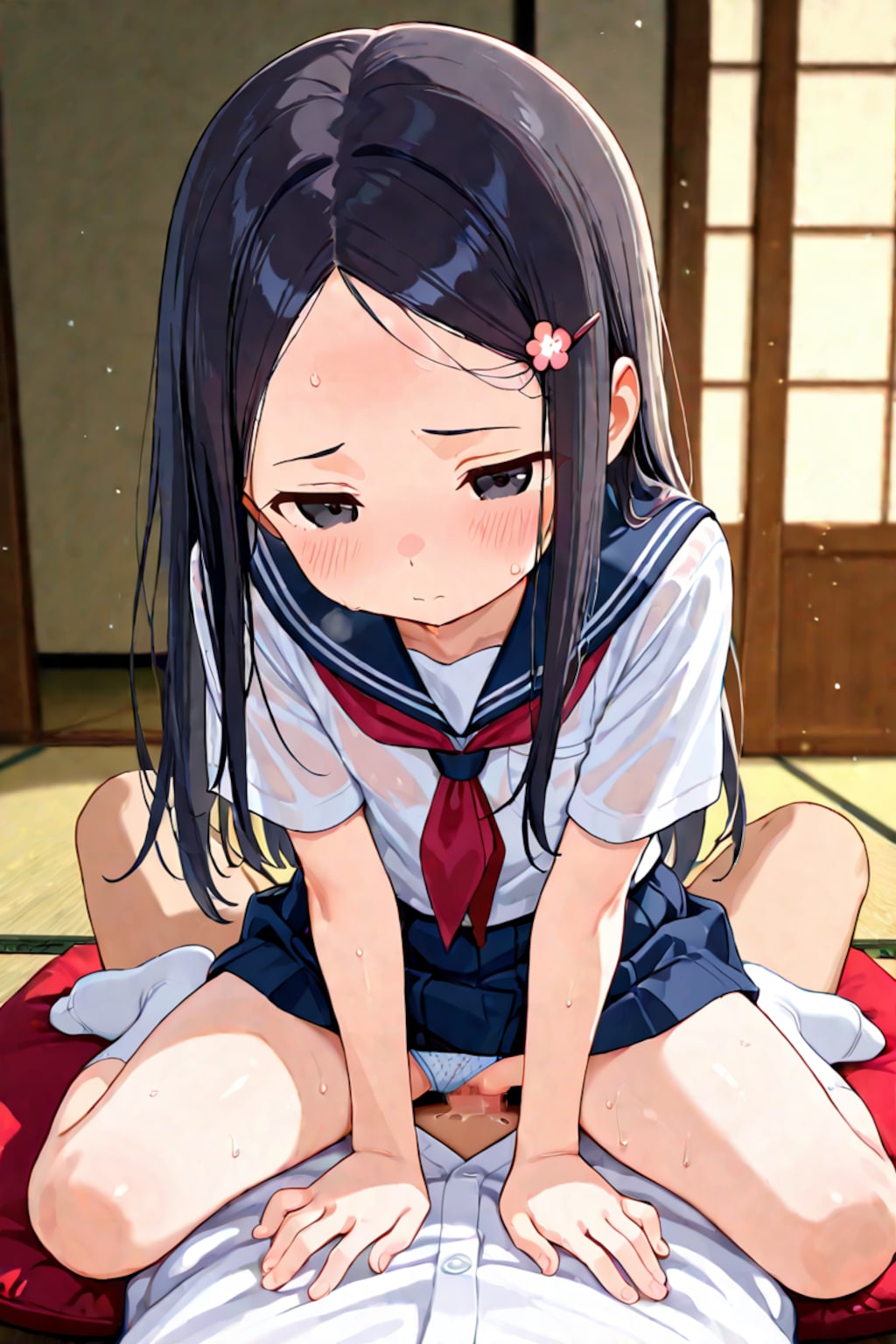 畳で騎乗