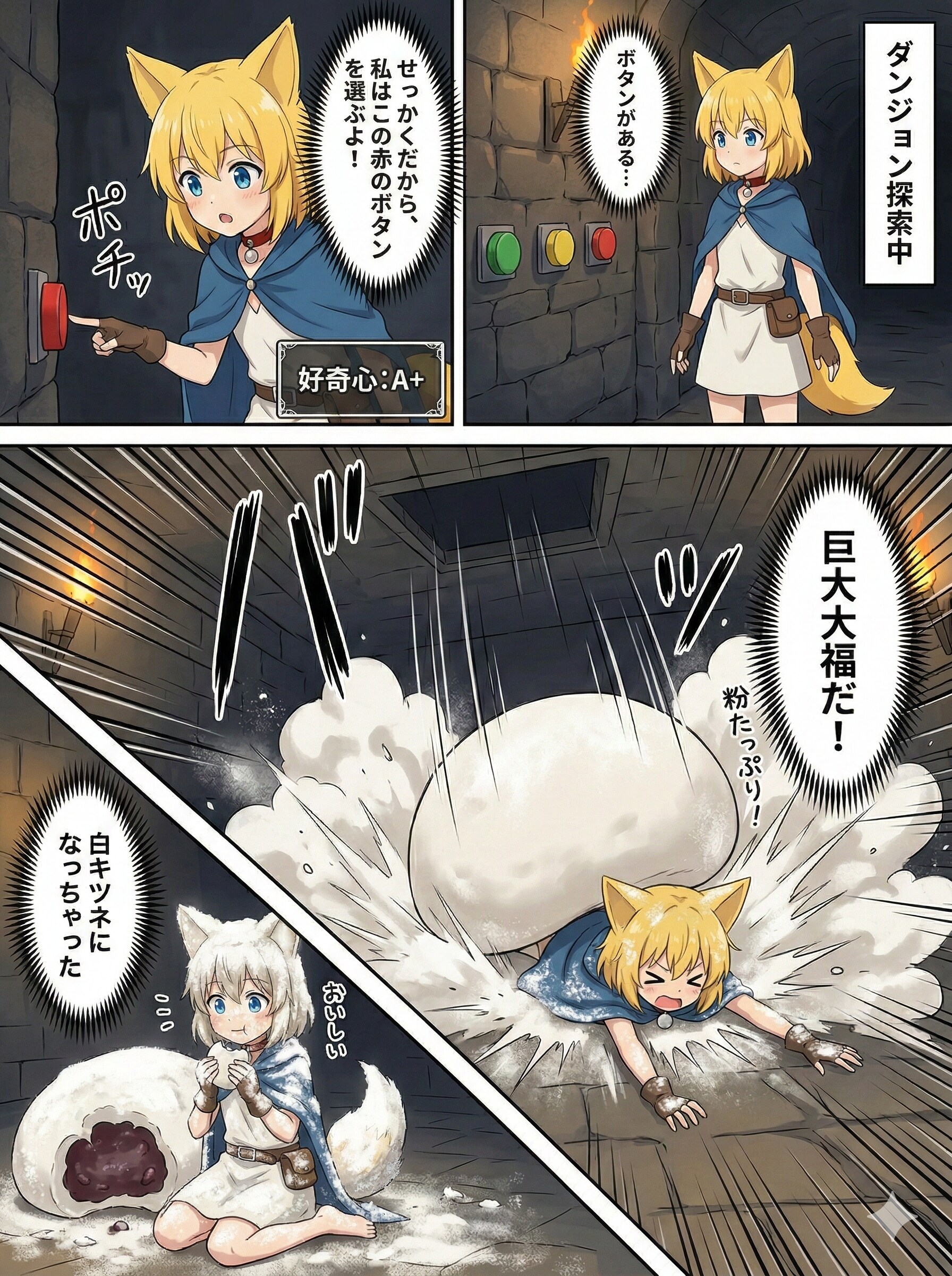 コンバット越前に意識を乗っ取られるキツネ | の人気AIイラスト・グラビア