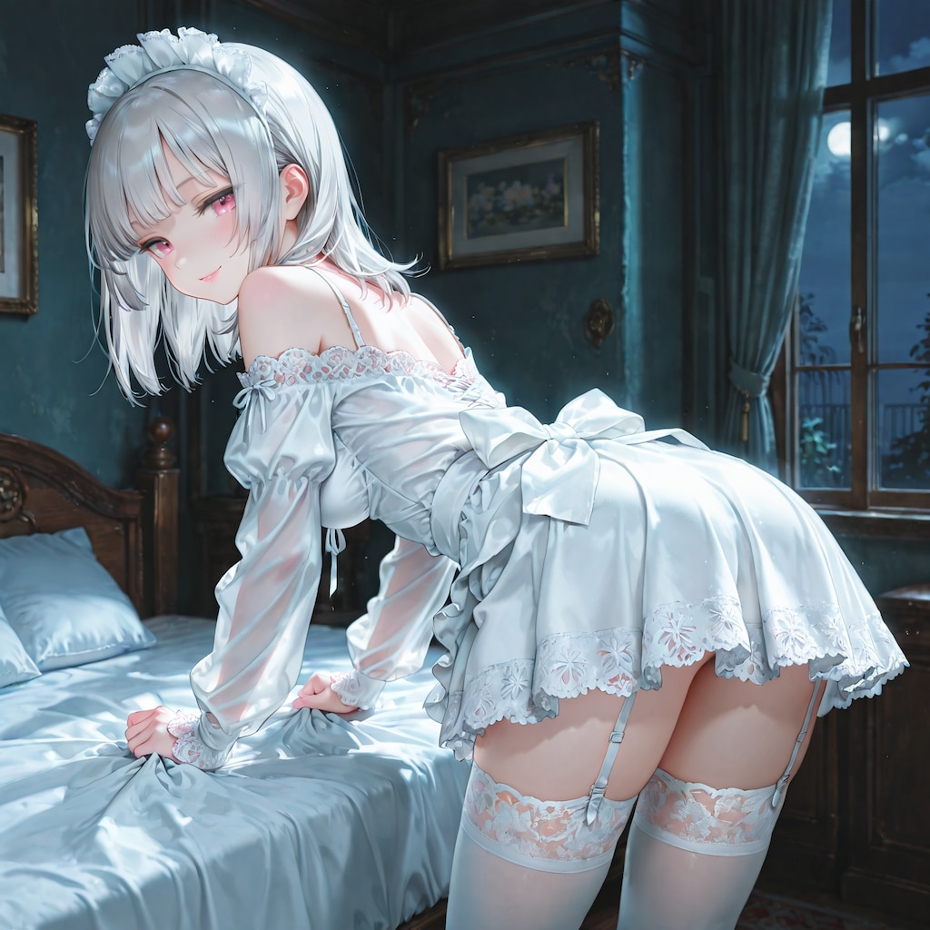 白いメイド