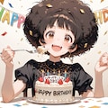 アフワさんも眼鏡三つ編み　～誕生日おめでとうございます～ 3枚目
