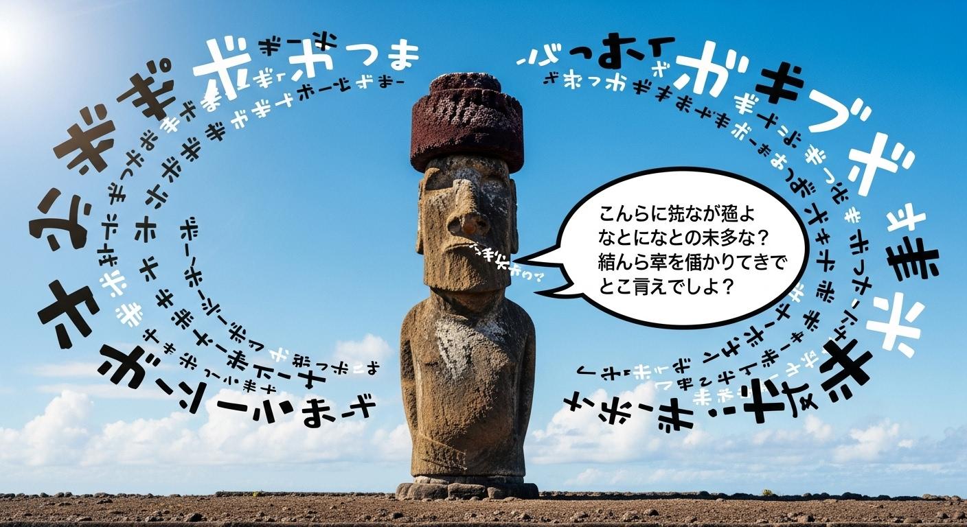 喋るインコちゃんのプロンプトでモアイを喋らせてみた