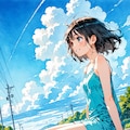 飛行機雲 10枚目