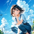 飛行機雲 5枚目