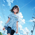 飛行機雲 3枚目