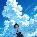 飛行機雲 2枚目
