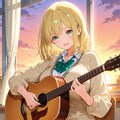 Best Friendを弾き語りする沙也さん 2枚目