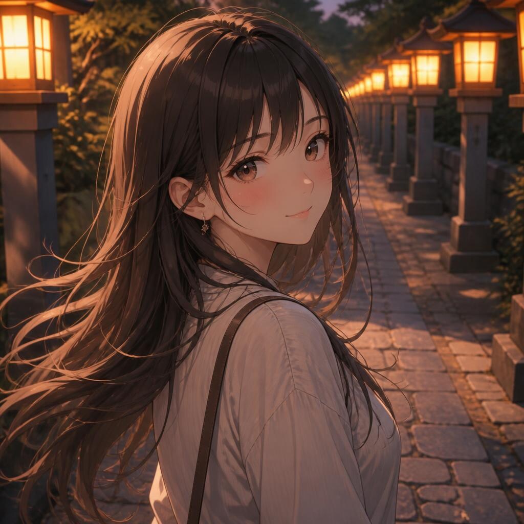 参道のぼんぼり | の人気AIイラスト・グラビア