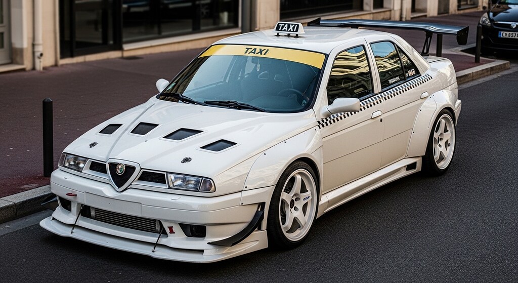 アルファロメオセダンタクシーのドリ車