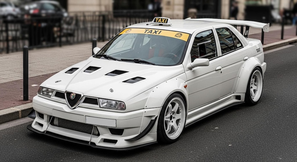 アルファロメオセダンタクシーのドリ車