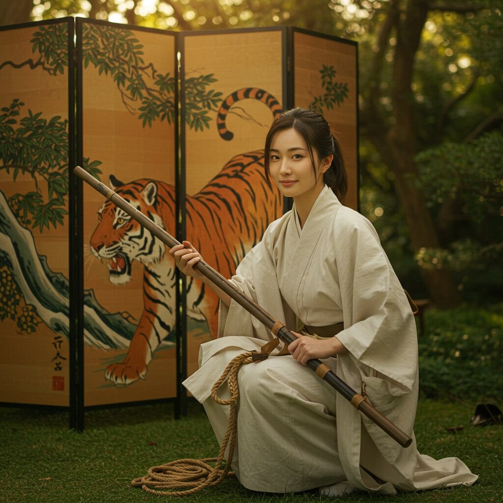 虎を成敗してご覧に入れましょう、ささ…