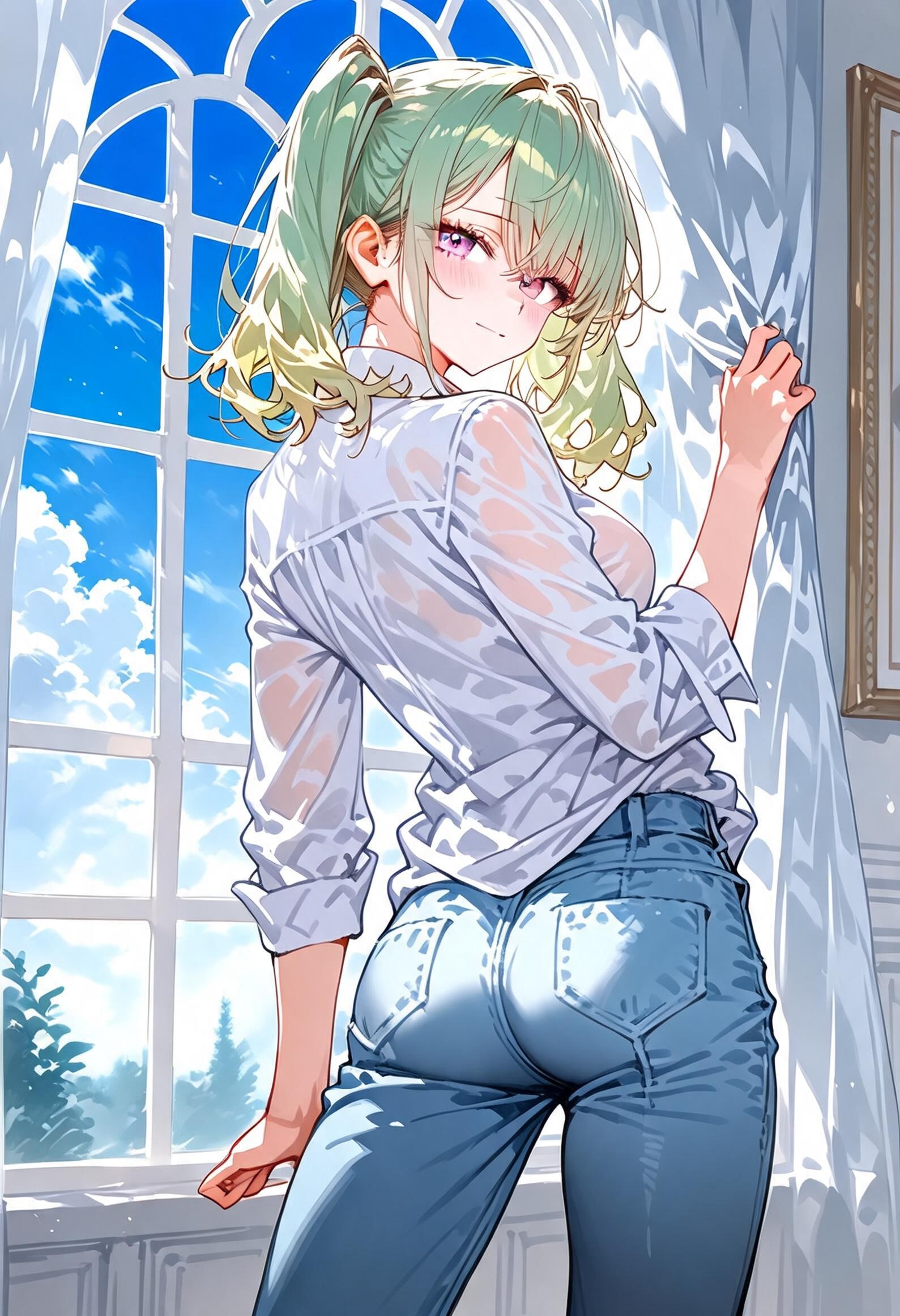 Days AI「振り向き美少女」