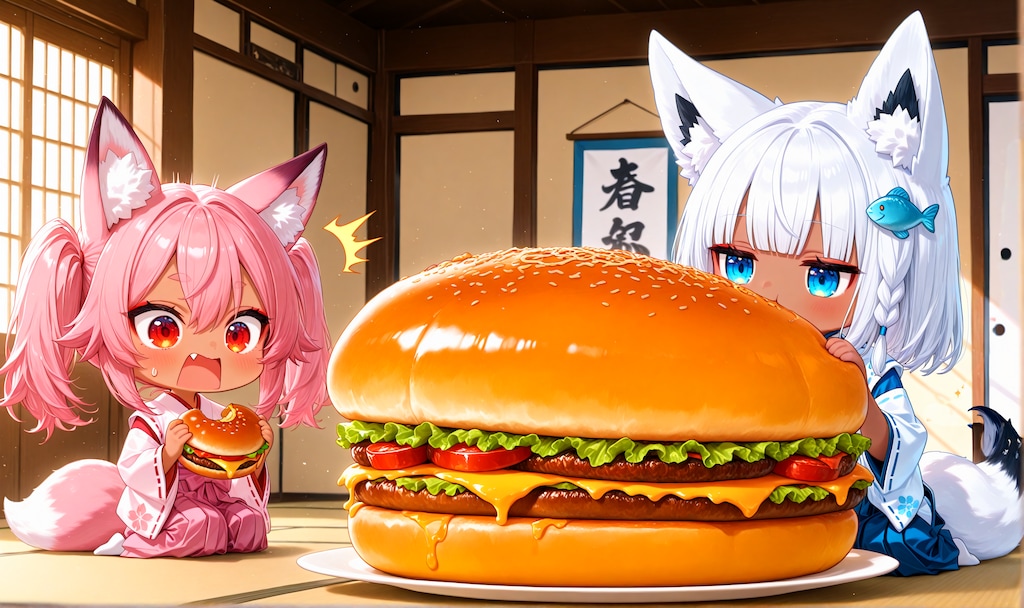 巨大ハンバーガー
