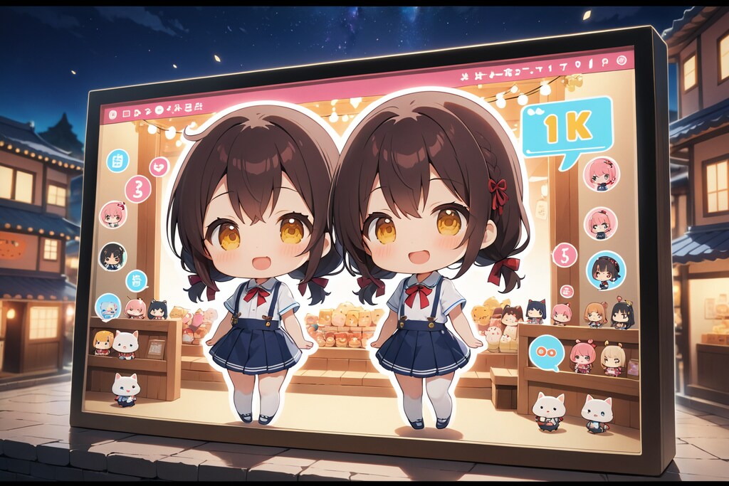 双子ちびちゃんと、ハーレムだと思う。