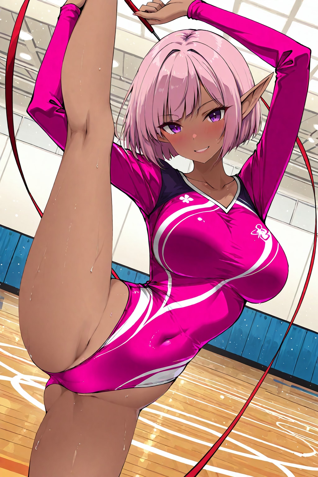 新体操に挑戦