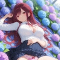 紫陽花とパンツ💓 5枚目