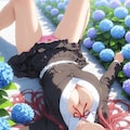 紫陽花とパンツ💓 7枚目