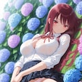 紫陽花とパンツ💓 2枚目
