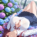 紫陽花とパンツ💓 8枚目