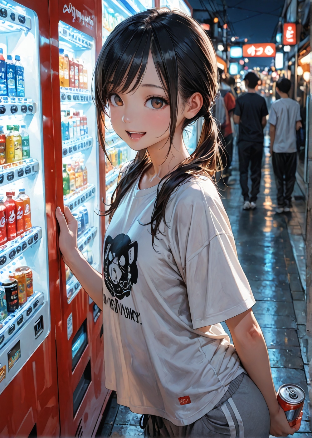 おやすみモードの同級生JKと夜の雑談😌 | の人気AIイラスト・グラビア