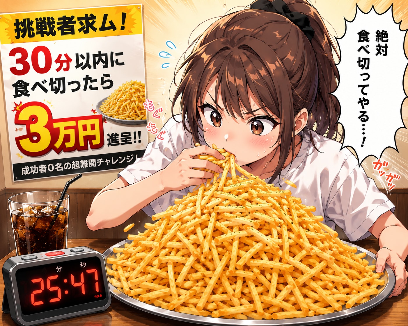 デカ盛りハンター | の人気AIイラスト・グラビア