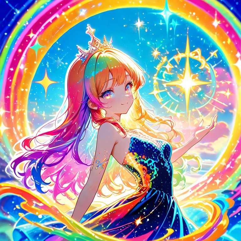 虹の国のプリンセス | の人気AIイラスト・グラビア