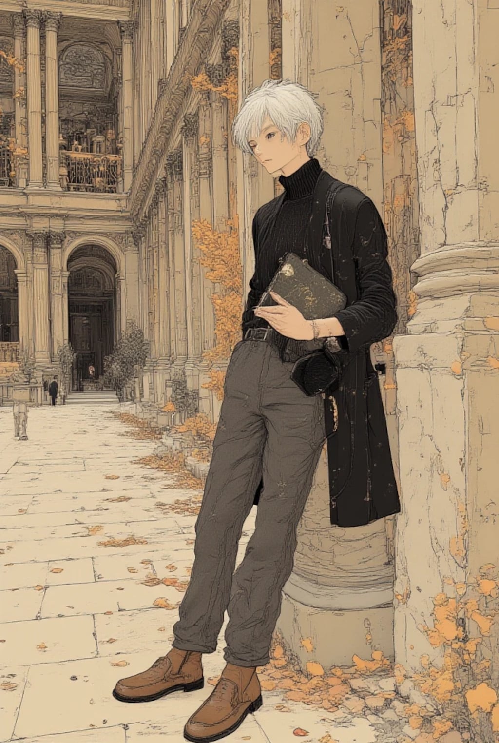 北のベネチアを独り占め！SeaArtで描く「アニメ風アムステルダム旅」【イケメンイラスト集】