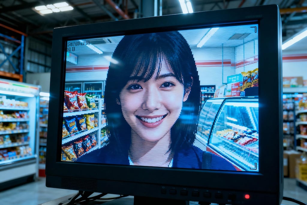 防犯カメラに映る女性