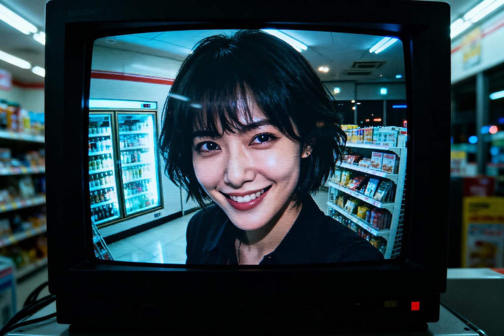 防犯カメラに映る女性