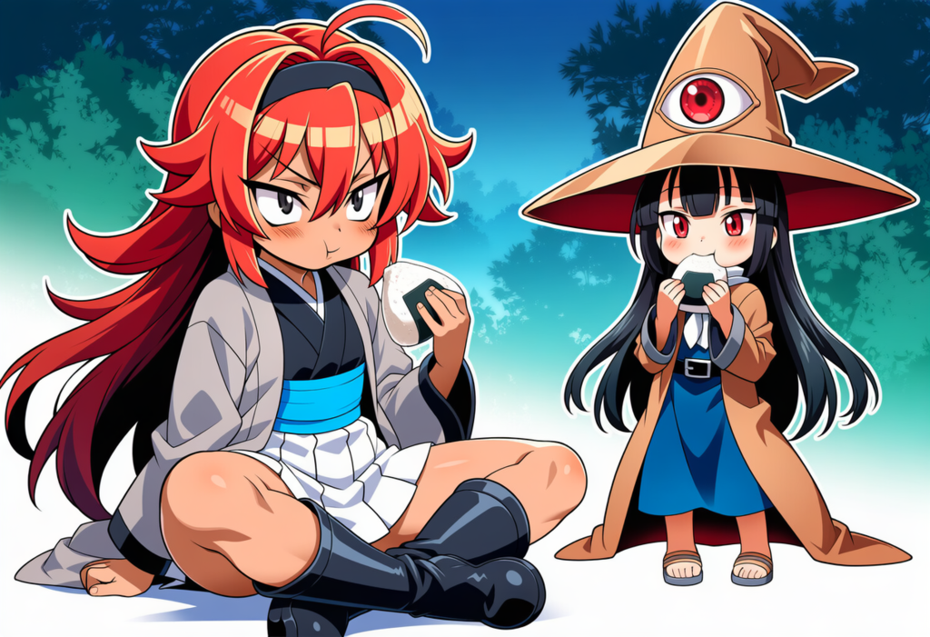 おにぎりを食すうちの子